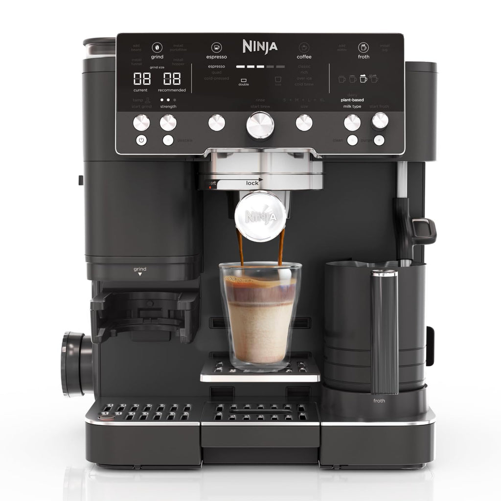Ninja Luxe Premier 3-in-1 Coffee Machine, Silver ES601UK
