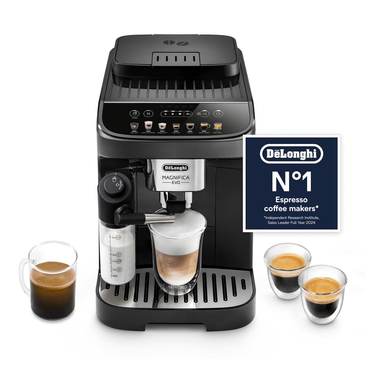 De'Longhi Magnifica Evo Next - Automatic Coffee Machine 13 Drinks Titanium