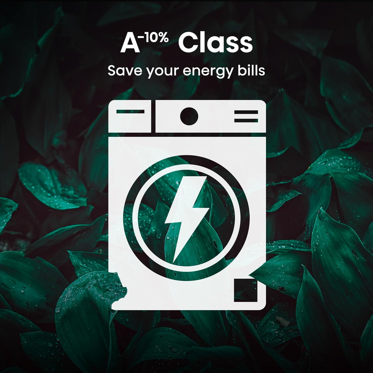 Hisense 1Q Series WF1Q1041BW Freestanding 10 KG Front Load Washing Durable Inverter Machine, Steam Wash, Quick Wash, 15 Washing Programs 1400 RPM White - Energy Rating A